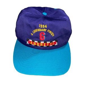 VTG Mario Andretti Hat Texaco Havoline Racing 1994 Legendary Finish Snapback Hat